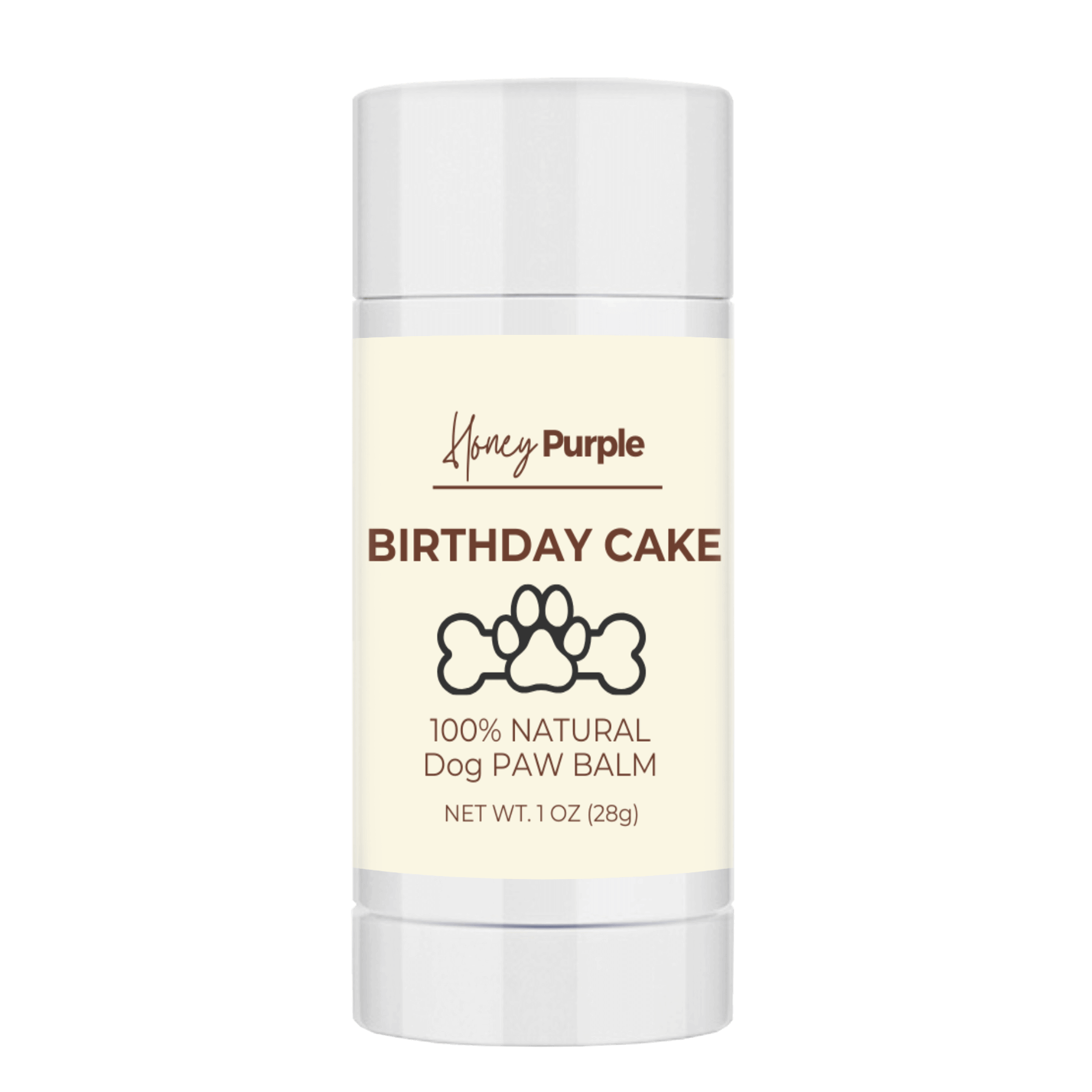 Birthday Cake | All Natural Lick-Safe Dog Balm for Paws and Nose - Honey Purple