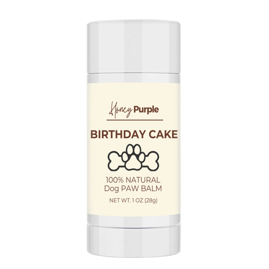 Birthday Cake | All Natural Lick-Safe Dog Balm for Paws and Nose - Honey Purple