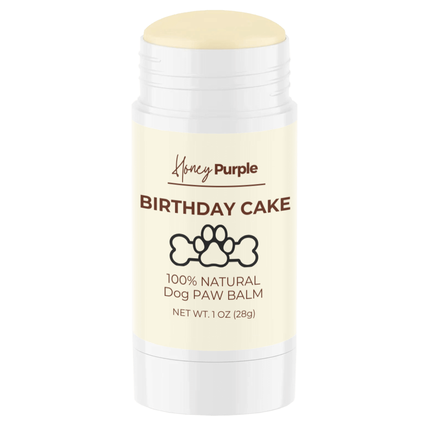 Birthday Cake | All Natural Lick-Safe Dog Balm for Paws and Nose - Honey Purple