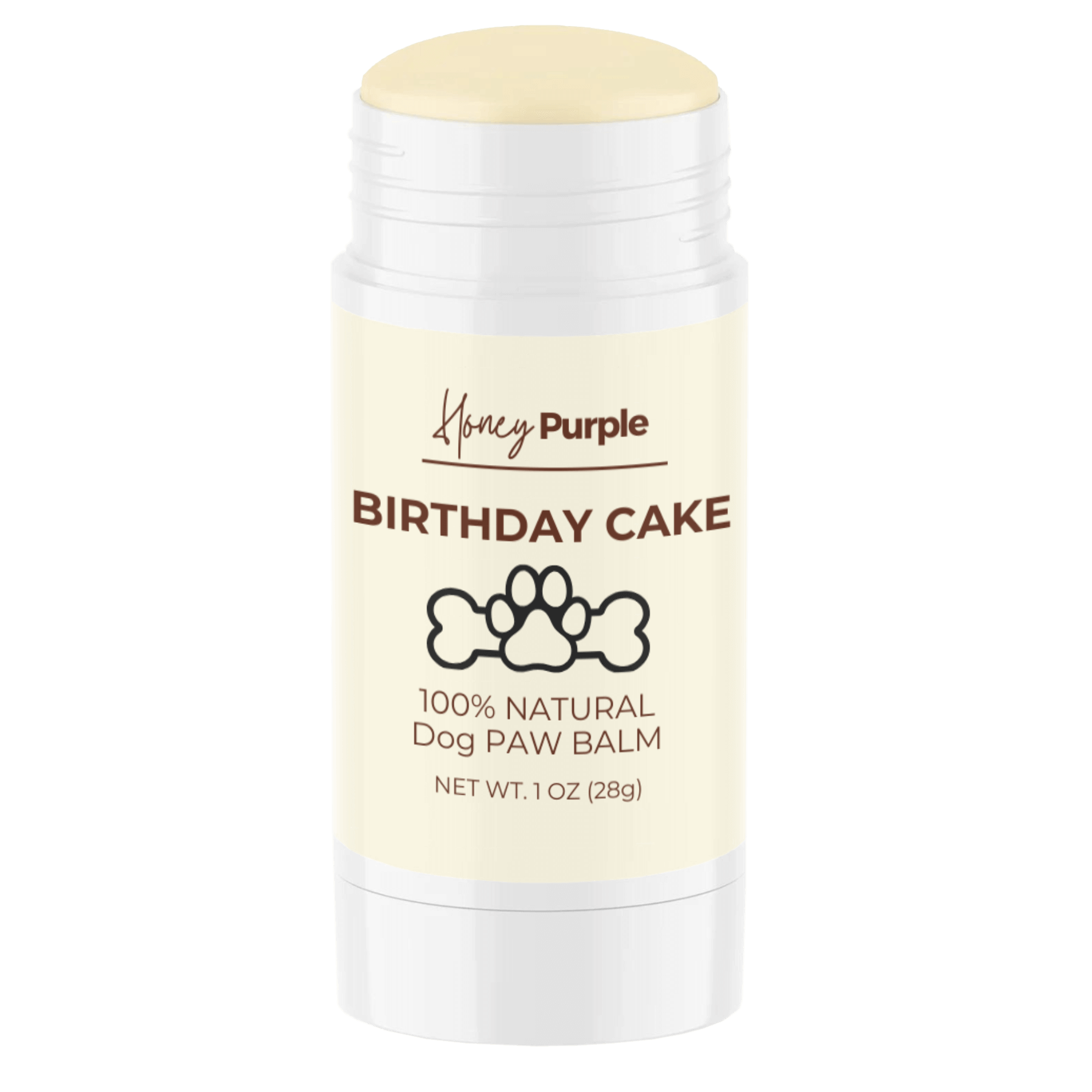 Birthday Cake | All Natural Lick-Safe Dog Balm for Paws and Nose - Honey Purple