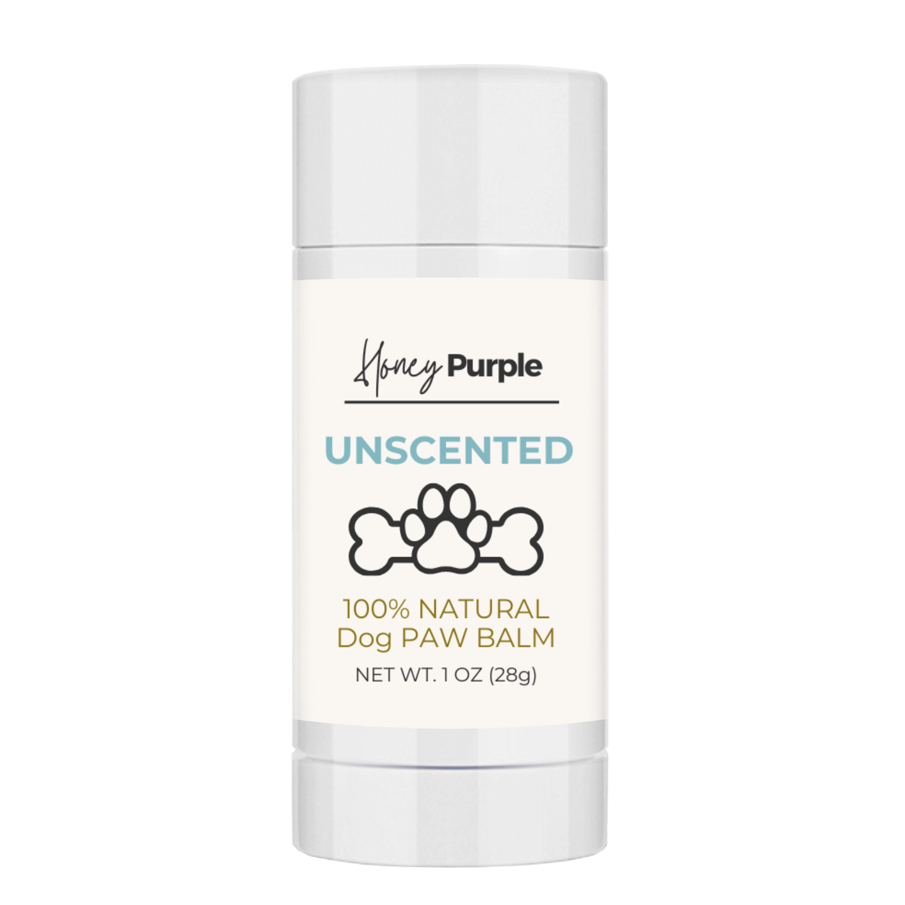 Unscented | All Natural Lick-Safe Dog Balm for Paws and Nose - Honey Purple