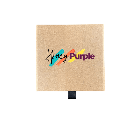 Cardboard Gift Box For Lip Balms - Honey Purple