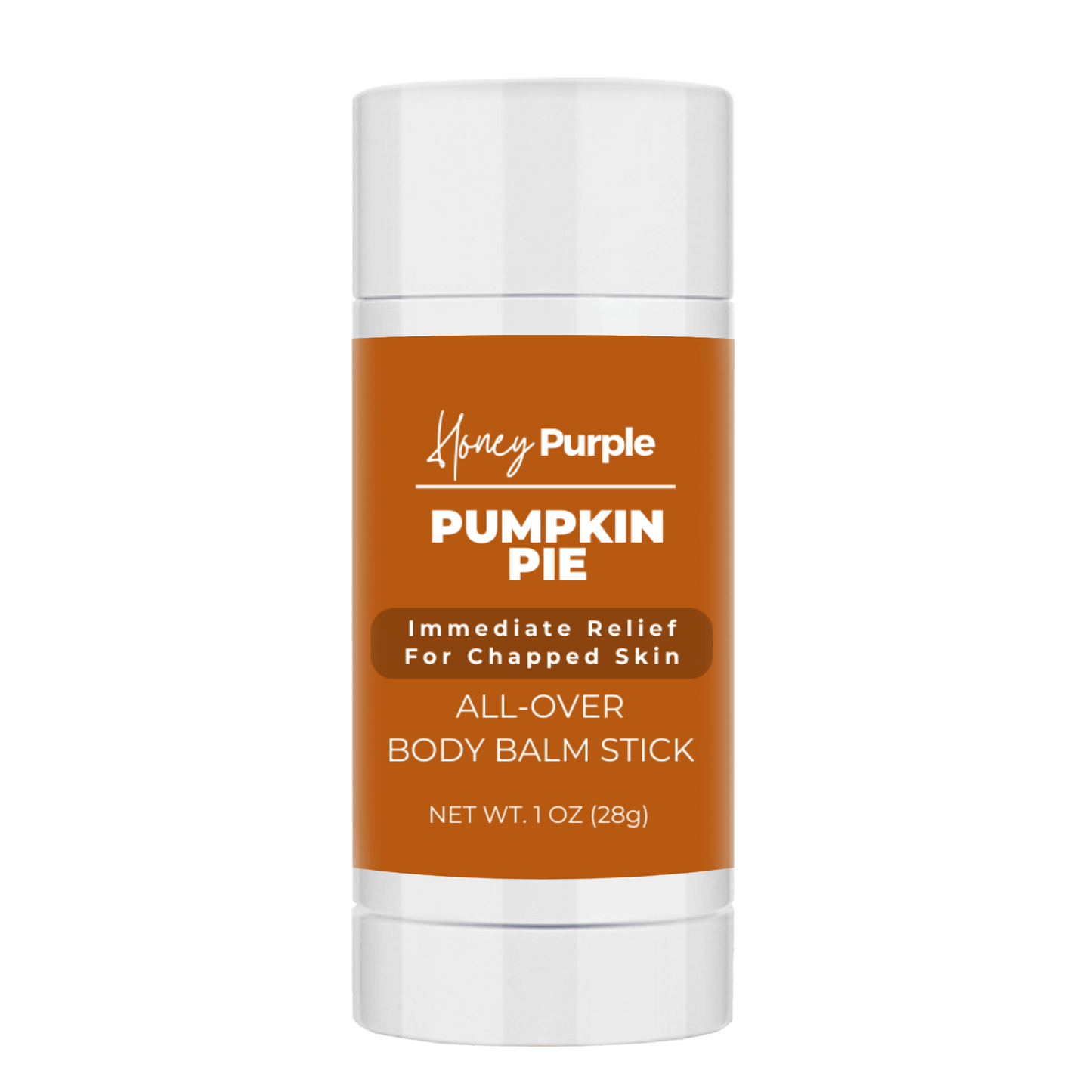 Pumpkin Pie | 100% Natural All Over Body Balm Stick / Lotion Bar - Honey Purple