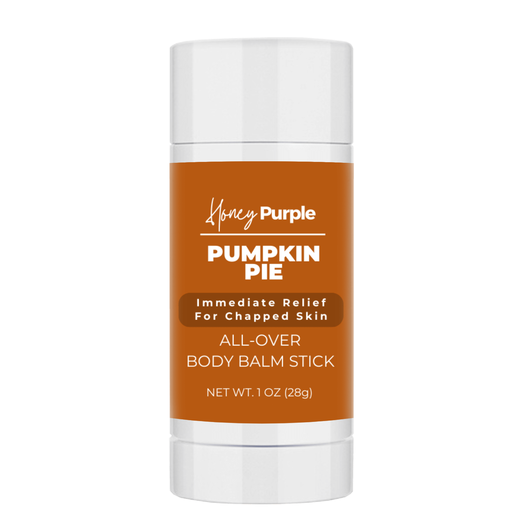 Pumpkin Pie | 100% Natural All Over Body Balm Stick / Lotion Bar - Honey Purple