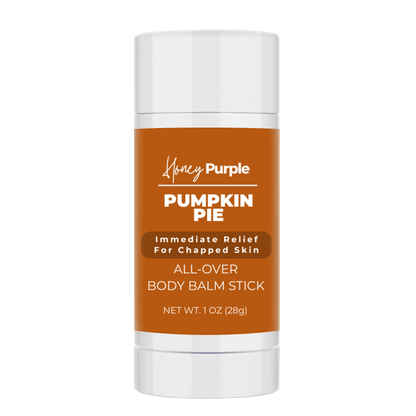 Pumpkin Pie | 100% Natural All Over Body Balm Stick / Lotion Bar - Honey Purple