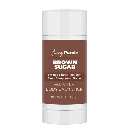 Brown Sugar | All Natural All Over Body Balm Stick / Lotion Bar - Honey Purple