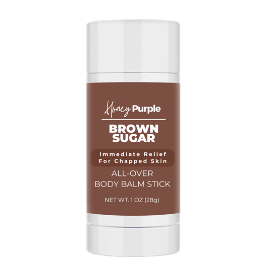 Brown Sugar | All Natural All Over Body Balm Stick / Lotion Bar - Honey Purple