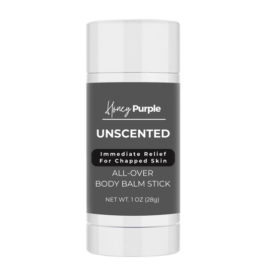 Unscented | 100% Natural All Over Body Balm Stick / Lotion Bar - Honey Purple