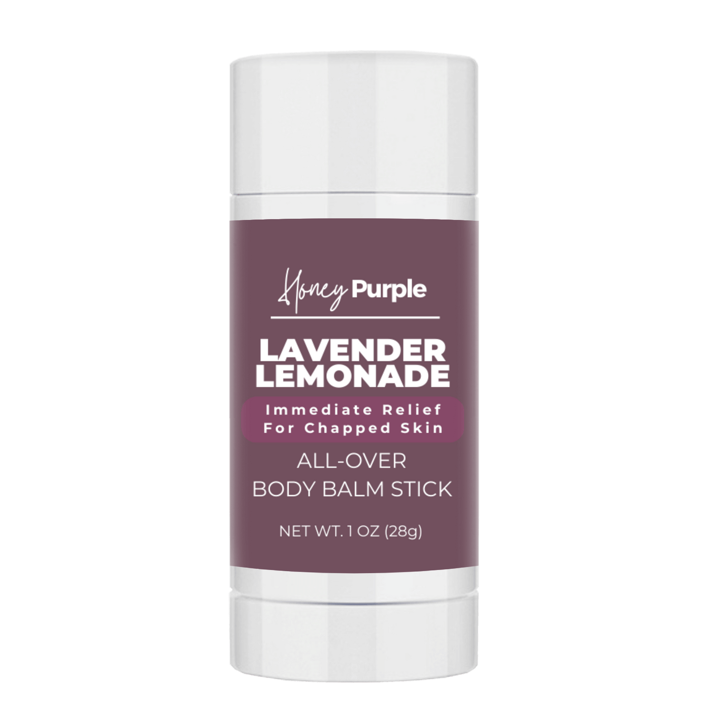 Lavender Lemonade | 100% Natural All Over Body Balm Stick / Lotion Bar - Honey Purple