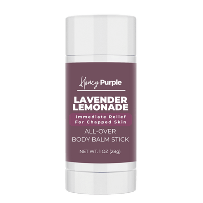 Lavender Lemonade | 100% Natural All Over Body Balm Stick / Lotion Bar - Honey Purple