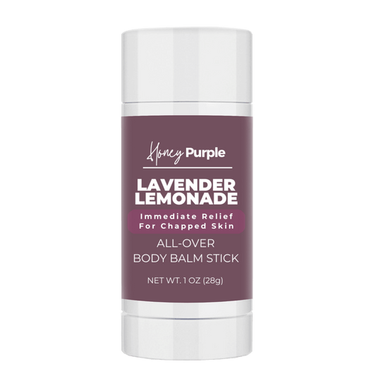 Lavender Lemonade | 100% Natural All Over Body Balm Stick / Lotion Bar - Honey Purple