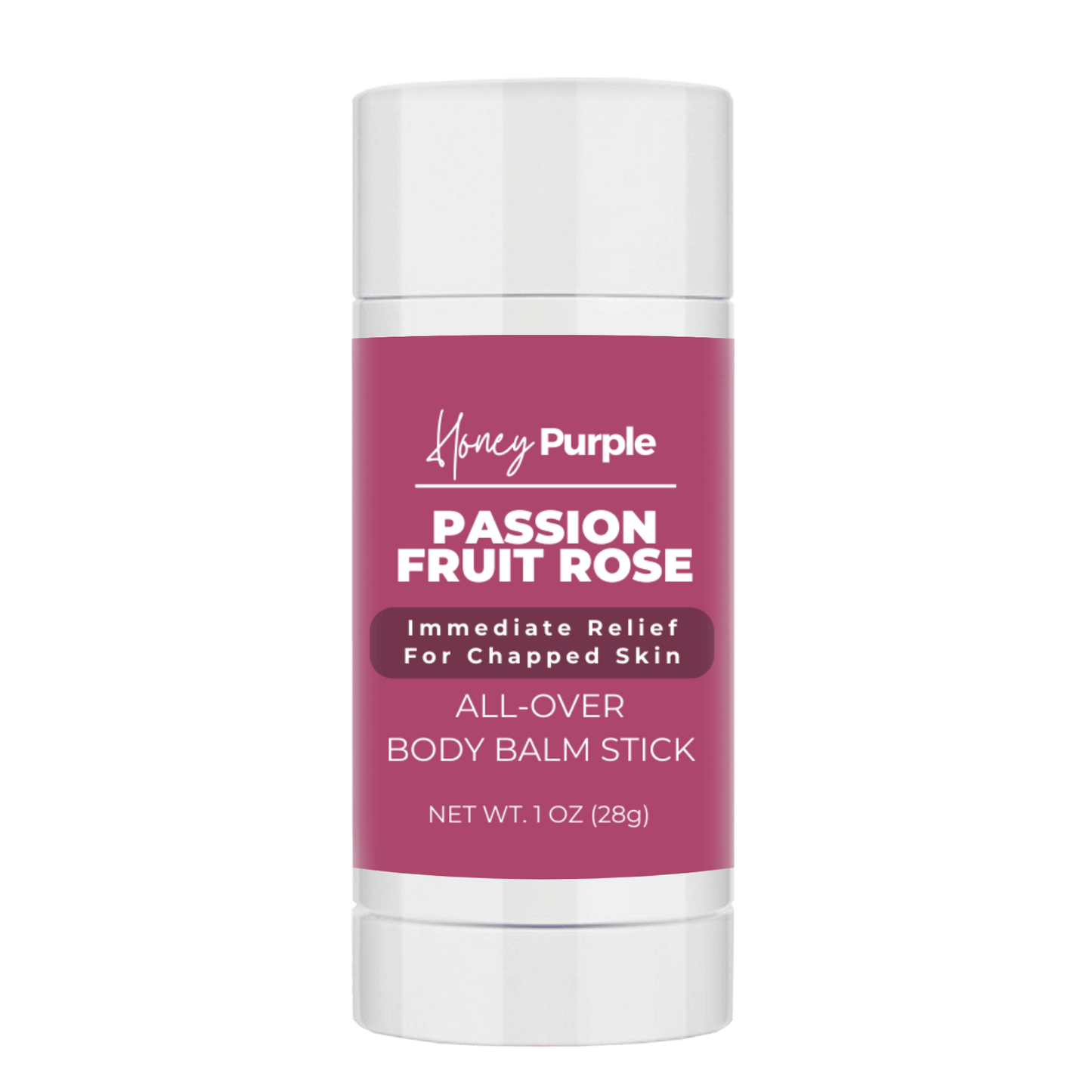 Passion Fruit Rose | 100% Natural All Over Body Balm Stick / Lotion Bar - Honey Purple