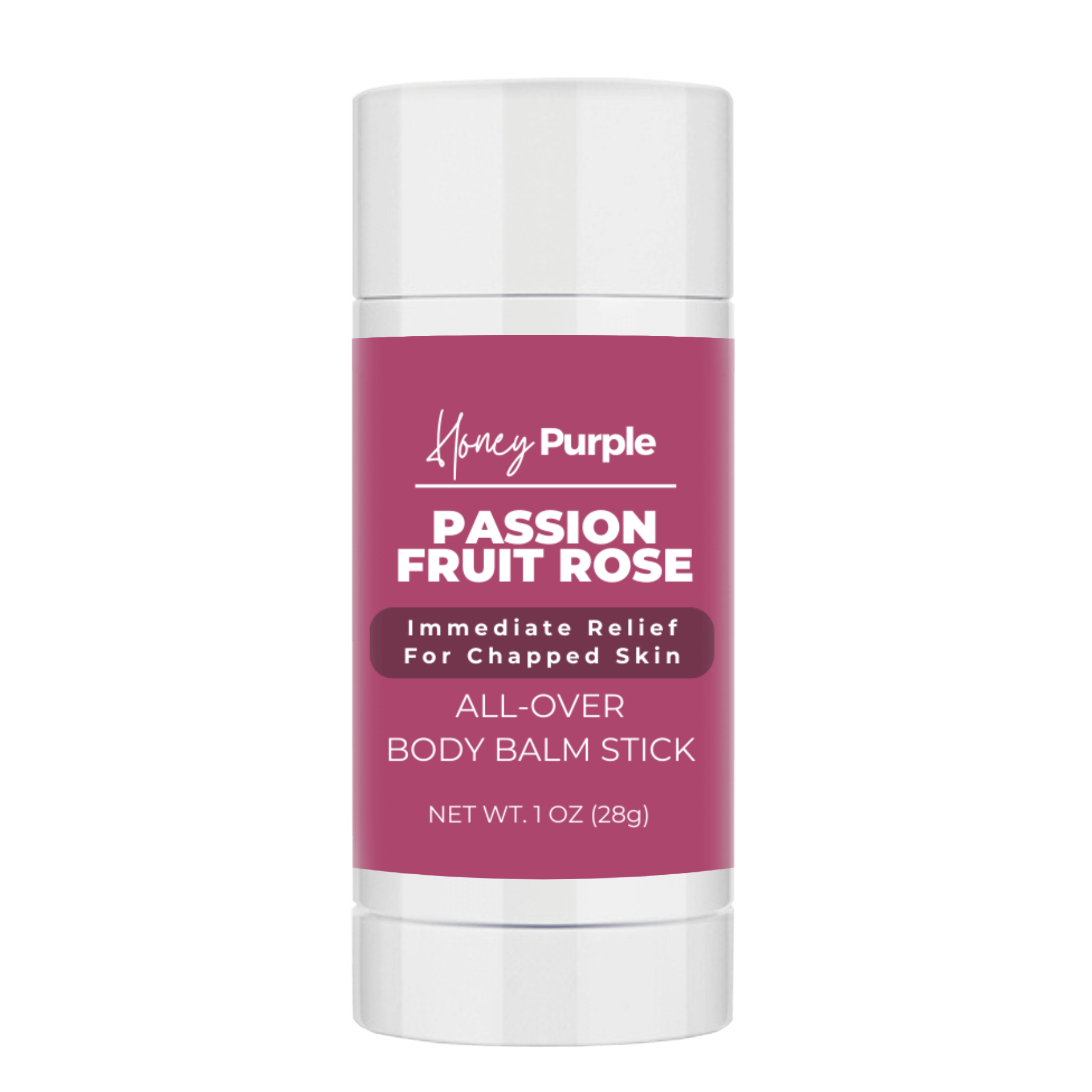 Passion Fruit Rose | 100% Natural All Over Body Balm Stick / Lotion Bar - Honey Purple