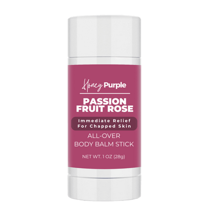 Passion Fruit Rose | 100% Natural All Over Body Balm Stick / Lotion Bar - Honey Purple