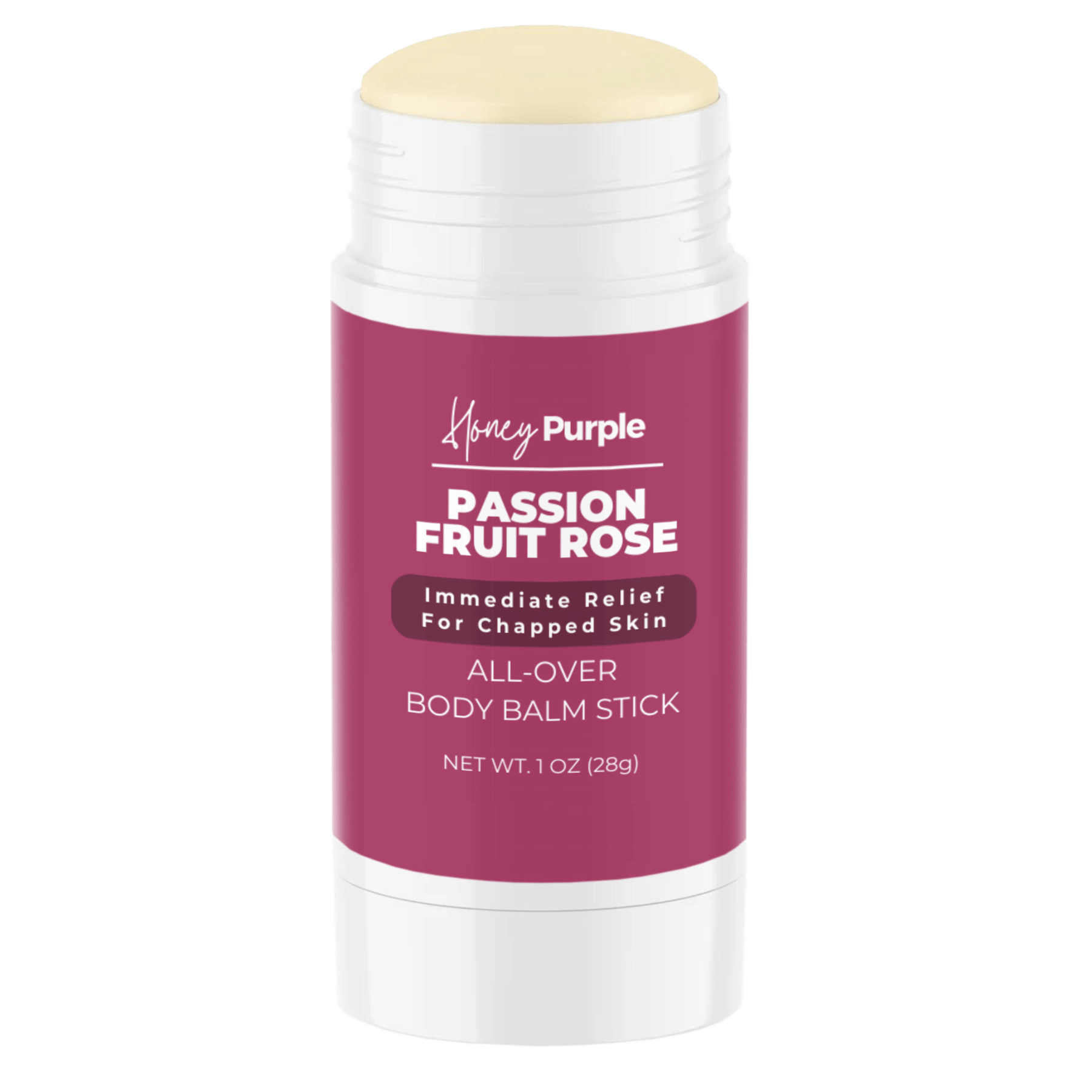 Passion Fruit Rose | 100% Natural All Over Body Balm Stick / Lotion Bar - Honey Purple