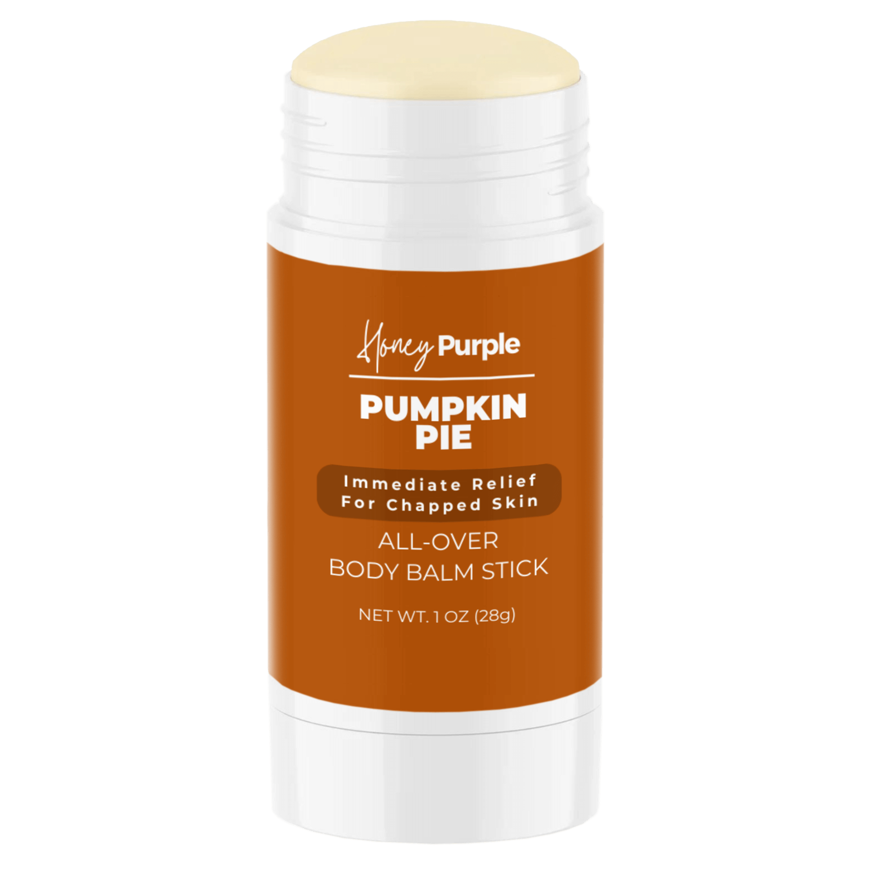 Pumpkin Pie | 100% Natural All Over Body Balm Stick / Lotion Bar - Honey Purple