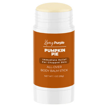 Pumpkin Pie | 100% Natural All Over Body Balm Stick / Lotion Bar - Honey Purple