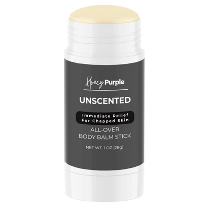 Unscented | 100% Natural All Over Body Balm Stick / Lotion Bar - Honey Purple