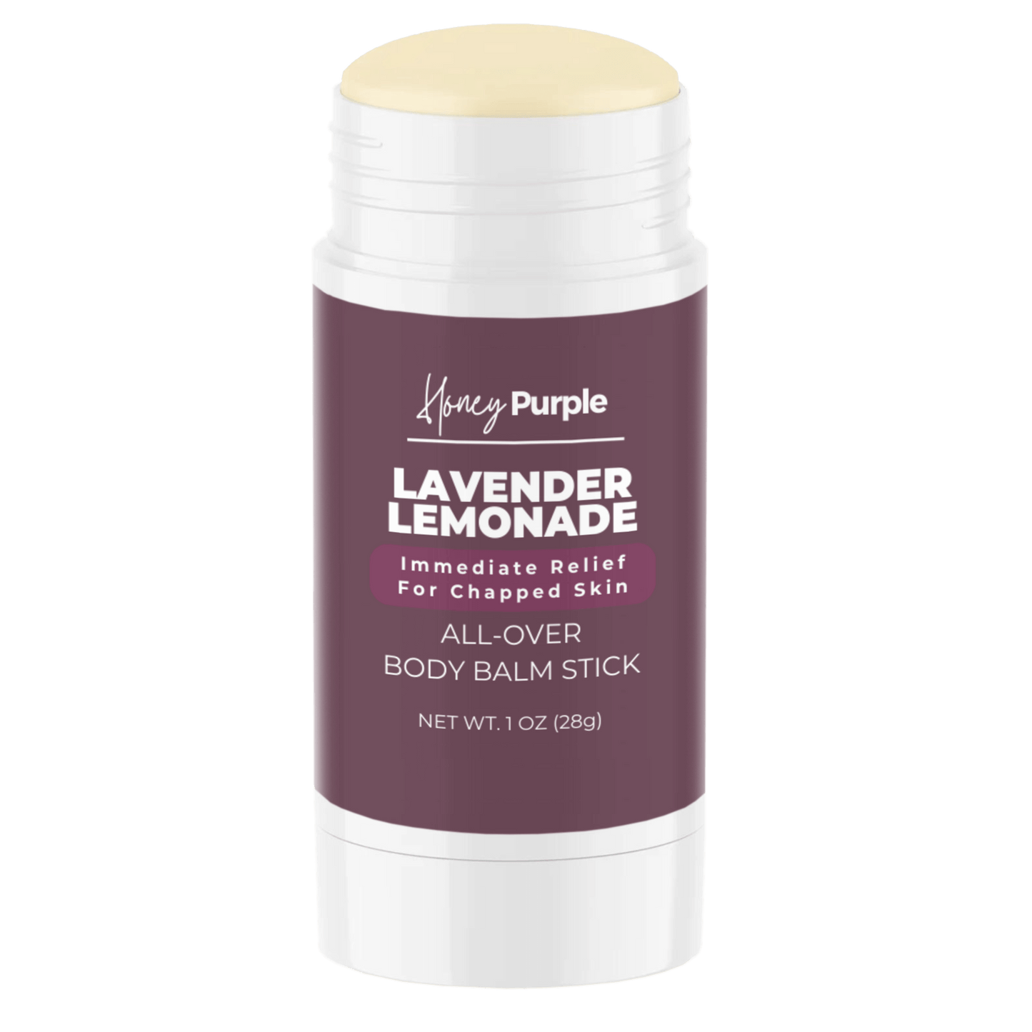 Lavender Lemonade | 100% Natural All Over Body Balm Stick / Lotion Bar - Honey Purple