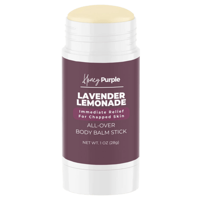 Lavender Lemonade | 100% Natural All Over Body Balm Stick / Lotion Bar - Honey Purple